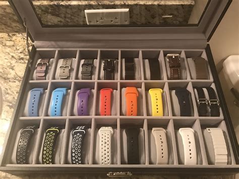 apple watch band storage|apple watch band organizer case.